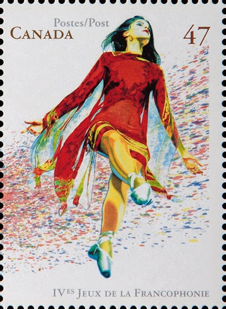 Kanadische Briefmarke 2001 mit einem Motiv von Marco Stirn
